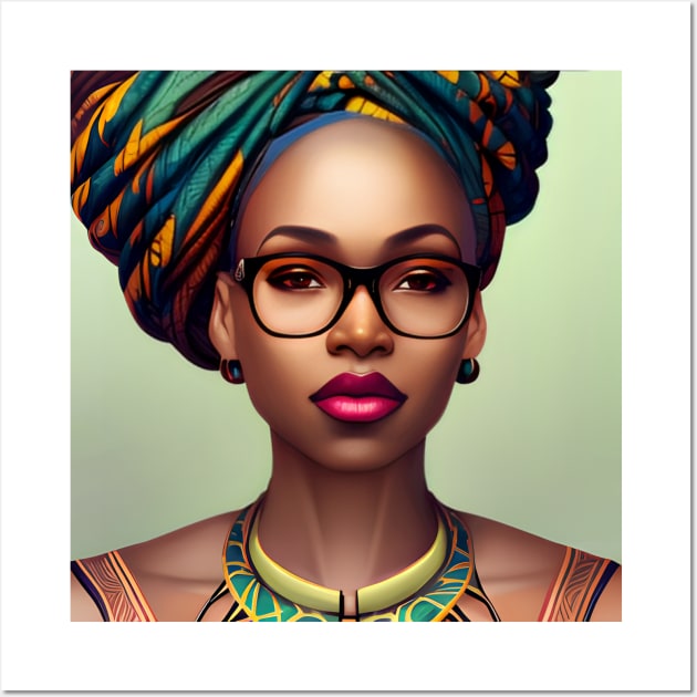 Beautiful Black Woman Wall Art by Cargoprints